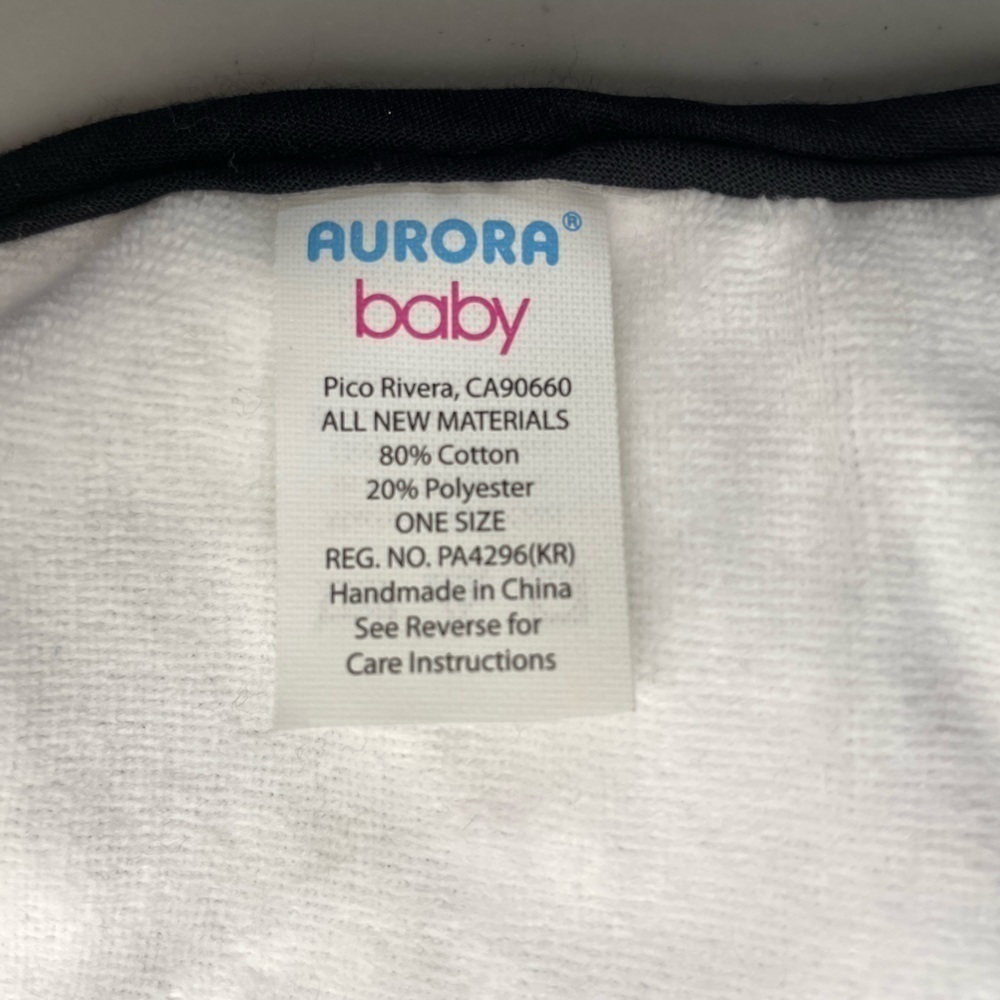 Baby Bib Panda Smithsonian National Zoological Park AURORA WORLD Bib Baby 🆕 BIB - Picture 6 of 9